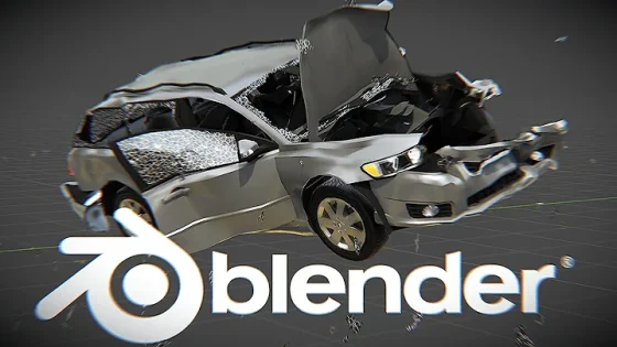 How to simulate a car crash in blender