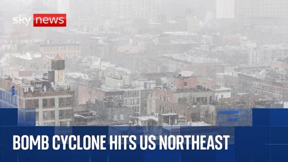 Six states declare emergency as 'bomb cyclone' paralyses New York