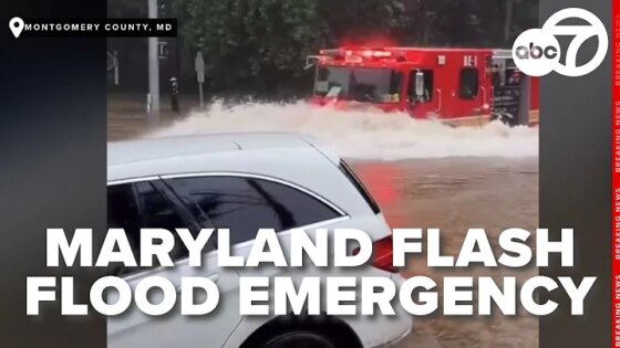 BREAKING NEWS: Extreme rain in Maryland prompts Flash Flood Emergency