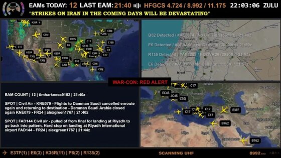 Devastating Strikes in the Middle East Military Radio - Flights - Breaking News - LIVE INTEL 24/7