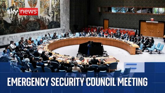 UN Security Council emergency meeting on Iran