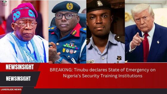 BREAKING: Tinubu declares State of Emergency on Nigeria’s Security Training
