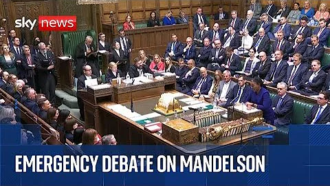 Emergency debate in Commons on Starmer's appointment of Mandelson
